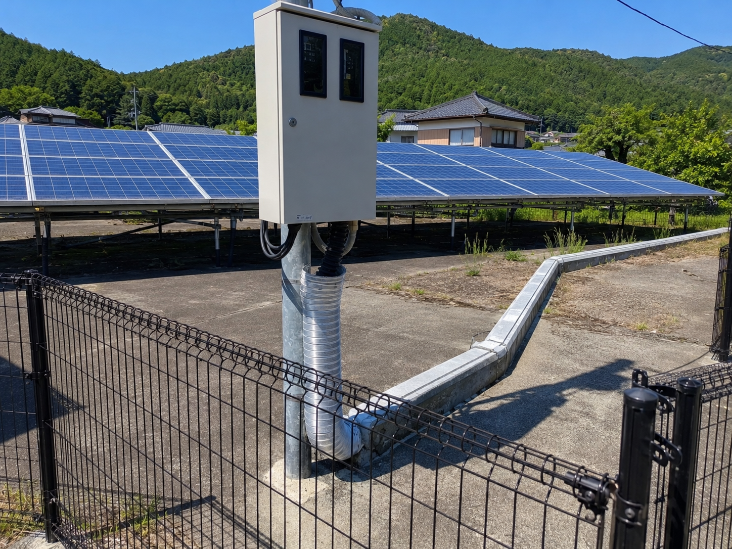 太陽光発電所の盗難対策イメージ